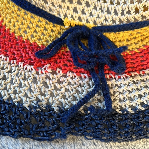 LORD&TAYLOR💫Women’s Multicolour Straw Floppy Hat - Picture 4 of 10